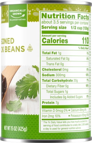Simple Truth Organic® Seasoned Black Beans Perspective: right