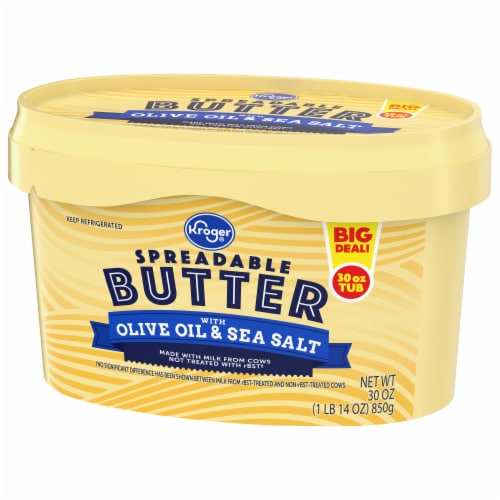 Kroger® Spreadable Butter With Olive Oil & Sea Salt BIG DEAL! Perspective: right