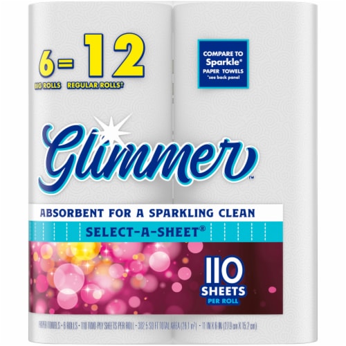 Kroger® Glimmer™ Select-A-Sheet Big Roll Paper Towels Perspective: right