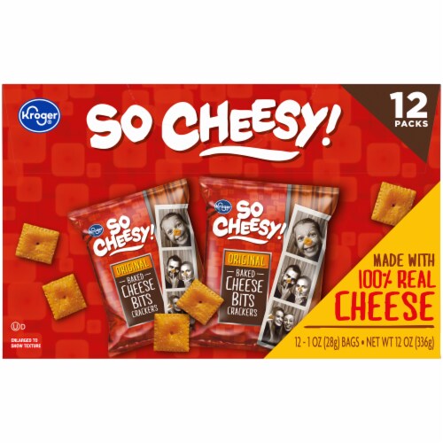 Kroger® So Cheesy! Original Baked Cheese Bits Crackers Perspective: right