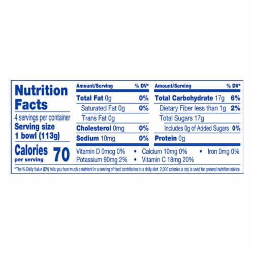 Kroger® Yellow Cling Diced Peaches Fruit Cups Perspective: right