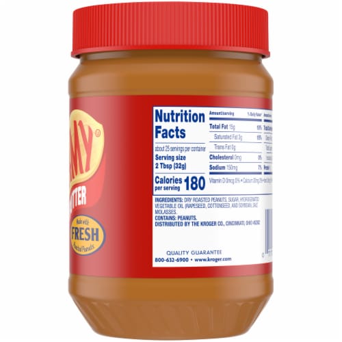 Kroger® Creamy Peanut Butter, 28 oz Kroger