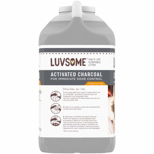 Luvsome Scoopable Cat Litter with Activated Charcoal Perspective: right