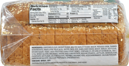 Western Hearth Honey N Oat Bran Bread Perspective: right