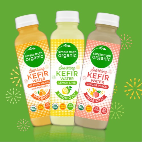 Simple Truth Organic™ Sparkling Probiotic Orange Mango Kefir Water Drink Perspective: right