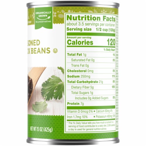 Simple Truth Organic® Seasoned Black Beans Perspective: right