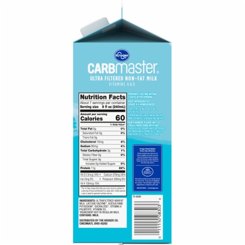 Kroger® CARBmaster® Ultra Filtered Non-Fat Original Milk Perspective: right