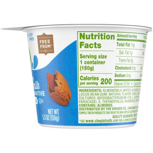 Simple Truth™ Vanilla Dairy Free Almondmilk Yogurt Cup Perspective: right
