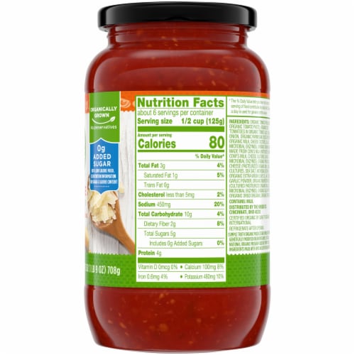 Simple Truth Organic® 4 Cheese Pasta Sauce Perspective: right