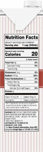 Kroger® Fat Free Beef Stock Perspective: right