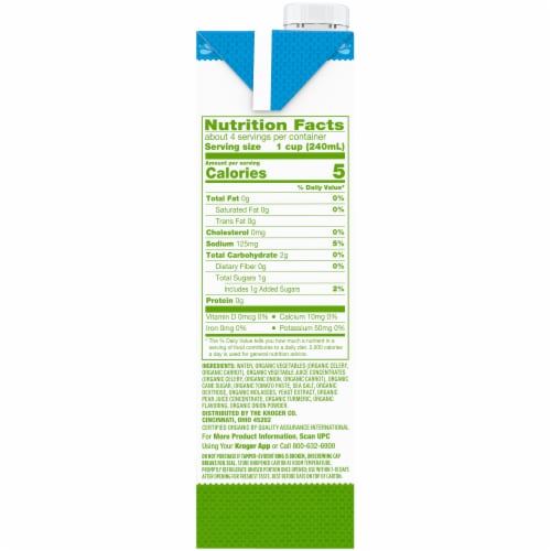Simple Truth Organic® Gluten Free Low Sodium Vegetable Broth Perspective: right