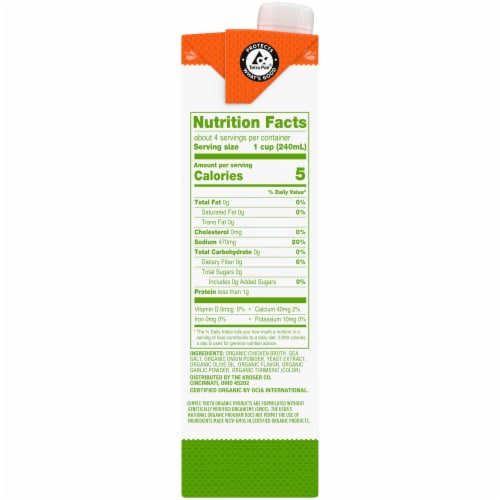 Chicken clearance broth nutrition