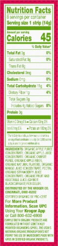 Simple Truth™ Organic Strawberry & Mango Strips Perspective: right