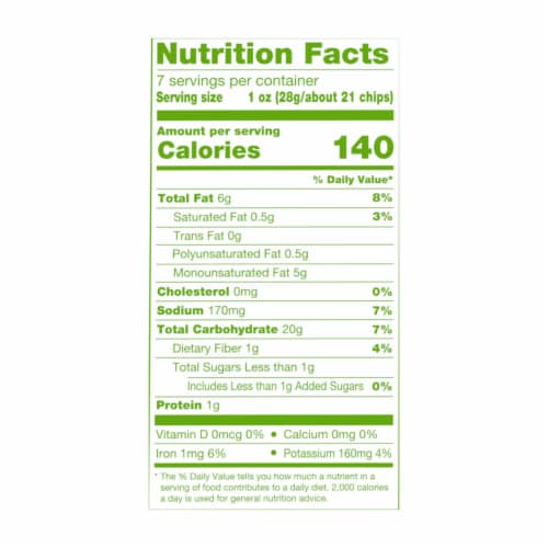 Simple Truth® Sea Salt Veggie Chips Perspective: right