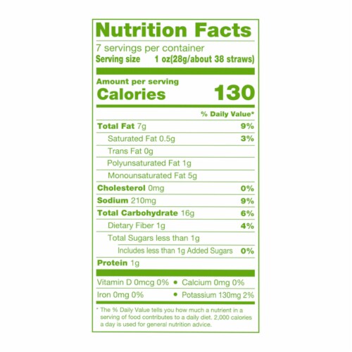 Simple Truth® Sea Salt Veggie Straws Perspective: right