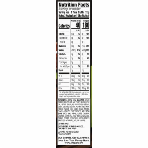Kroger® Season & Sauce Ancho Chile with Rojo Mole Meatball & Meatloaf Kit Perspective: right