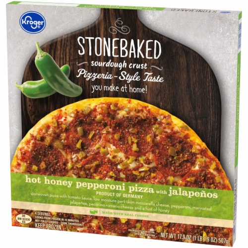 Kroger® Stonebaked Sourdough Crust Hot Honey Pepperoni Pizza with Jalapenos Perspective: right