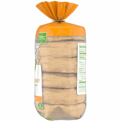 Simple Truth Organic® Oats & Honey English Muffins Perspective: right