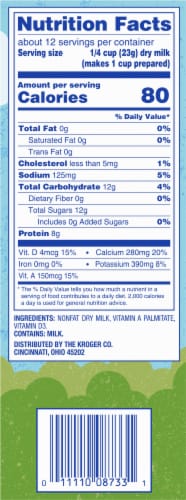 Kroger® Instant Non-Fat Dry Milk Pouches Perspective: right