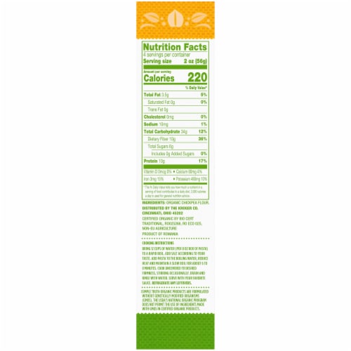 Simple Truth Organic® Gluten Free Chickpea Fusilla Pasta Perspective: right