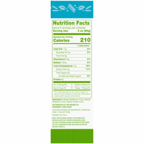 Simple Truth Organic™ Gluten Free Fusilli Pasta Perspective: right