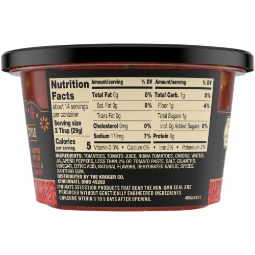 Private Selection® Hot Restaurant Style Salsa Perspective: right