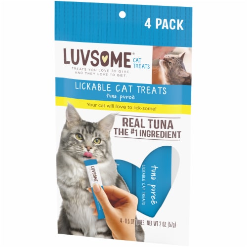 Luvsome Tuna Puree Lickable Cat Treats Perspective: right