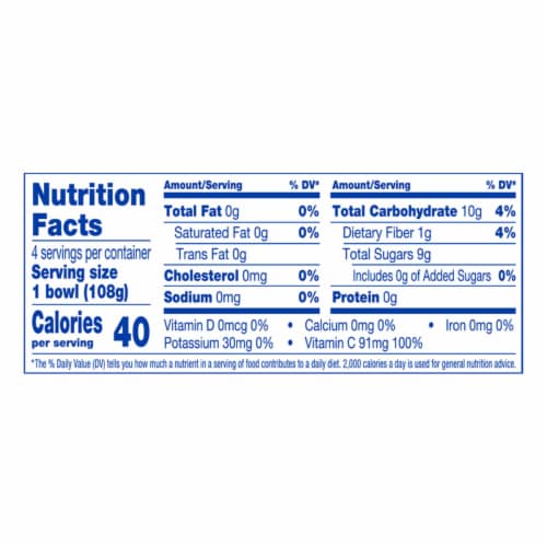 Kroger® Diced Pear Cups No Sugar Added Perspective: right