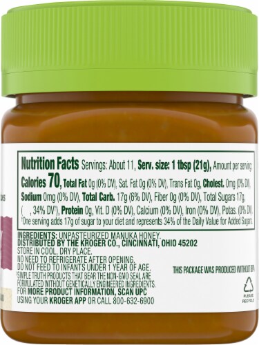 Simple Truth® Raw Honey Manuka Monofloral Perspective: right