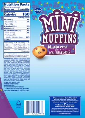 Kroger® Blueberry Mini Muffins BIG Deal! Perspective: right