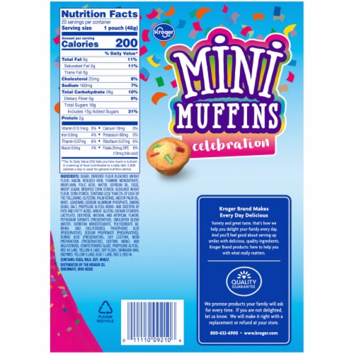 Kroger® Celebration Mini Muffins BIG Deal! Perspective: right