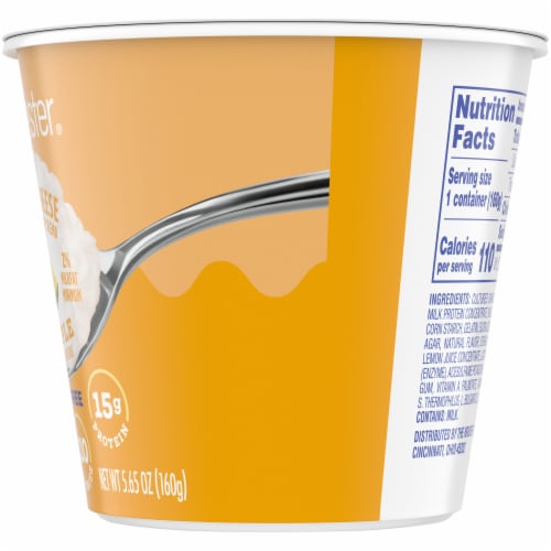 Kroger® Carbmaster Pineapple Low Fat Cottage Cheese Perspective: right