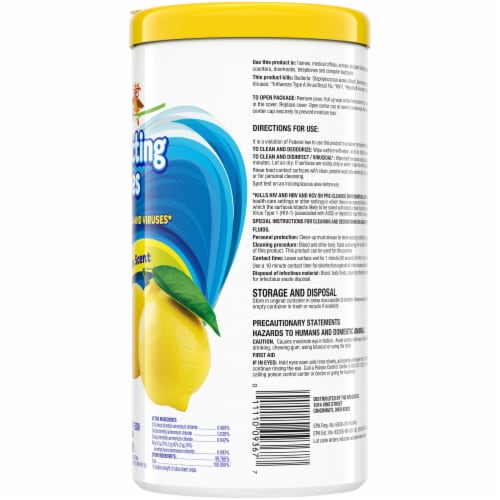 Check This Out Disinfecting Wipes Lemon Scent Perspective: right