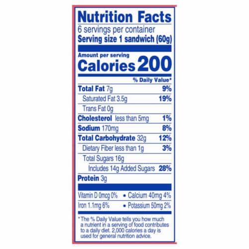 Kroger® Vanilla Chocolate Chip Frozen Dairy Dessert Sandwiches Perspective: right