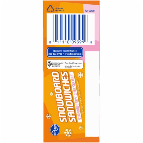 Kroger® Strawberry Cheesecake Frozen Dairy Dessert Sandwiches Perspective: right