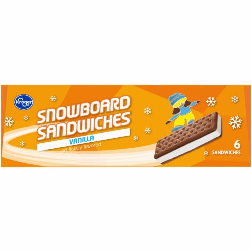 Kroger® Vanilla Ice Cream Snowboard Sandwiches Perspective: right