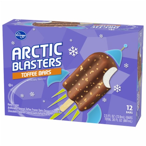 Kroger® Arctic Blasters Toffee Frozen Dairy Dessert Bars Perspective: right