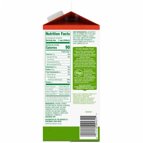 Simple Truth Organic® Original Soymilk Perspective: right