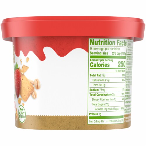 Simple Truth™ Non-Dairy Strawberry Graham Oatmilk Frozen Dessert Perspective: right