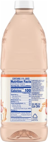 Kroger® White Cranberry Peach Juice Cocktail Perspective: right