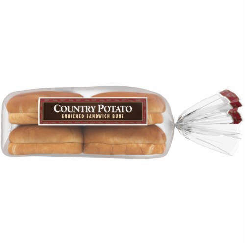 Western Hearth® Country Potato Extra Large Enriched Sandwich Buns Perspective: right