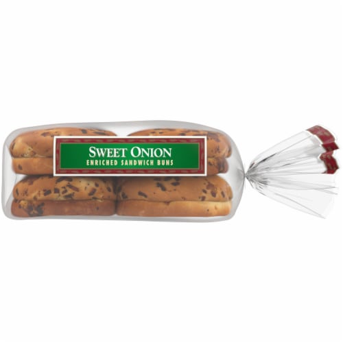 Western Hearth Extra Large Sweet Onion Sandwich Buns Perspective: right