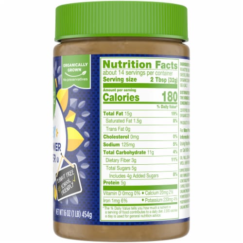 Simple Truth Organic Crunchy Sunflower Butter Perspective: right