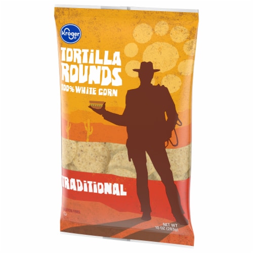 Kroger® White Corn Rounds Tortilla Chips Perspective: right