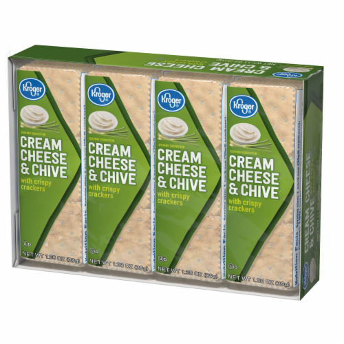 Kroger® Cream Cheese & Chive Sandwich Crackers Perspective: right