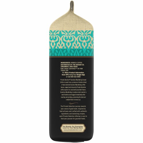 Private Selection® Fair Trade Sumatran Mandheling Medium-Dark Roast Ground Coffee Perspective: right
