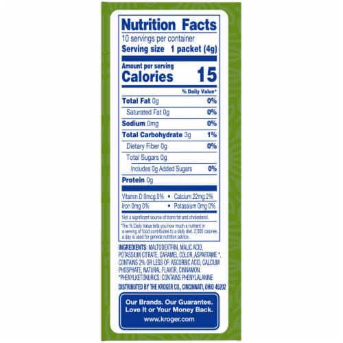 Kroger® Sugar Free Spiced Cider Instant Drink Mix Perspective: right