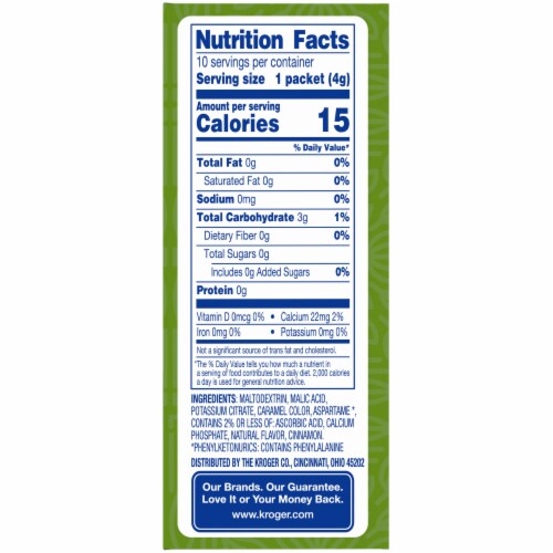 Kroger® Sugar Free Spiced Cider Instant Drink Mix Perspective: right