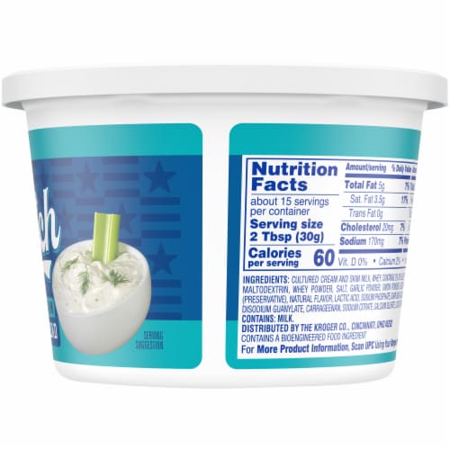 Kroger® Creamy Ranch Sour Cream Dip & Spread Perspective: right