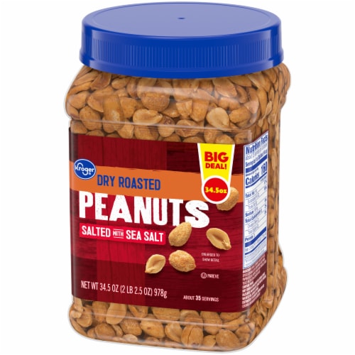 Kroger® Dry Roasted Peanuts PET BIG Deal! Perspective: right